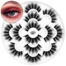 Cílios postiços DYSILK 6D Mink Natural Look 7 pares reutilizáveis Cílios postiços DYSILK 6D Mink Natural Look 7 pares reutilizáveis