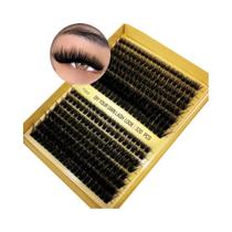 Cílios Postiços Em Tufos Fluffy 60D 80D 100D 8-16mm 320 Para Aplicação Doméstica DIY