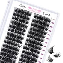 Cílios Postiços em Tufos PRO LASHBEAUTY - 140 Unidades (14 Pares) com Comprimento Misto