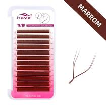 Cílios Postiços FADVAN Em Forma De W 2D, Curvatura Natural Marrom 0.07mm, Cílios Falsos Leves De Cílios Postiços FADVAN Em Forma De W 2D, Curvatura Natural Marrom 0.07mm, Cílios Falsos Leves De
