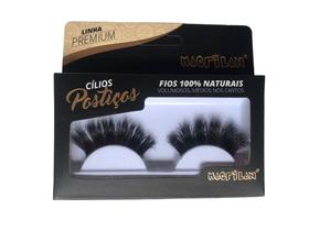 Cílios Postiços Fios 100% Naturais CL7-1 com Fios Volumosos Médios nos Cantos Linha Premium Macrilan