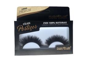 Cílios Postiços Fios 100% Naturais CL7-2 com Fios Longos e Curtos no Canto Interno Linha Premium Macrilan