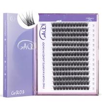 Cílios postiços GAQQI Lash Clusters GQ03 C Curl 16 mm 168 unidades