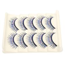 Cílios postiços HEALLILY 5 pares com diamantes para mulheres
