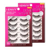 Cílios postiços i-Envy Demi Wispies 10 pares de cabelo 100% humano Cílios postiços i-Envy Demi Wispies 10 pares de cabelo 100% humano