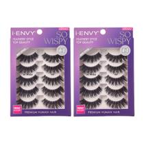 Cílios postiços i-Envy So Wispy 10 pares de cabelo 100% humano x2 Cílios postiços i-Envy So Wispy 10 pares de cabelo 100% humano x2