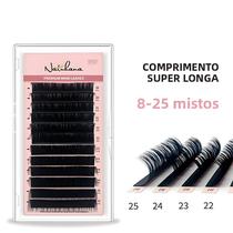 Cílios Postiços Individuais De Comprimento Super Longo PBT Coreano 8-25 Mm Seda Sintética De Vison