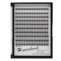 Cílios postiços individuais Hannahool 200 unidades, 20 raízes, 0,07 mm