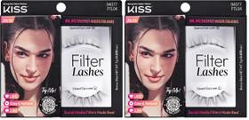 Cílios postiços KISS Filter Lashes Volume 3D inspirado em IA