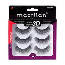 Cílios Postiços Macrilan - Fios Longos e Cruzados CL506A Cílios Postiços Macrilan - Fios Longos e Cruzados CL506A