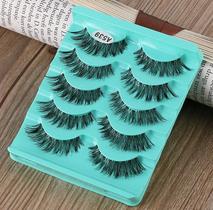 Cílios Postiços Modelo A539 Volume Natural Kit com 5 Pares Cílios Postiços Modelo A539 Volume Natural Kit com 5 Pares