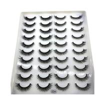 Cílios Postiços Naturais Longos 3D De Mink 20 Pares Kit De Maquiagem Extensões De Cílios Cílios