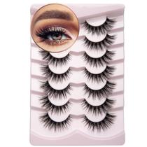 Cílios postiços Onlyall Lashes Mink Natural Wispy 16mm A04