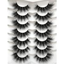 Cílios postiços Pooplunch Fluffy Mink Lashes 18 mm, volume 8D