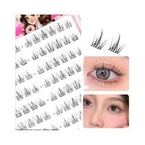 Cílios Postiços Reutilizáveis Estilo Coreano Natural Sem Cola Grande Capacidade Cílios Inferiores