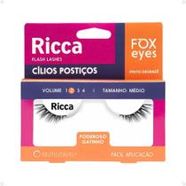 Cílios Postiços Ricca Belliz Fox Eyes Poderoso Gatinho Vol:2 Médio Cód.2697 Cílios Postiços Ricca Belliz Fox Eyes Poderoso Gatinho Vol:2 Médio Cód.2697