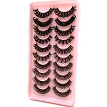 Cílios postiços royaomis 3D Russian Strip Lashes D Curl 15 mm