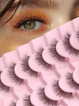 Cílios postiços Siligli 3D Volume Wispy 12 mm, 7 pares Cílios postiços Siligli 3D Volume Wispy 12 mm, 7 pares