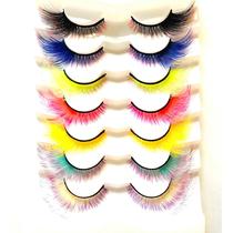 Cílios postiços Sunniess Ombre Colored Cateye 7 pares (7ce-00)