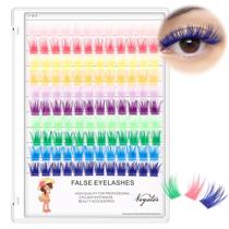 Cílios postiços Vayator D Curl 10-20mm com 10 cores e acessórios