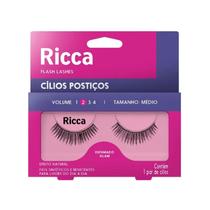 Cílios Postiços Vol 2 Médio Esfumado Glam - Ricca Cílios Postiços Vol 2 Médio Esfumado Glam - Ricca