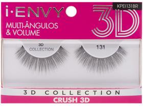 Cílios Postiços Volumosos 3D Inteiro - Kiss New York I-Envy Collection Crush 131