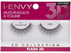 Cílios Postiços Volumosos 3D Inteiro - Kiss New York I-Envy Collection Flash 135
