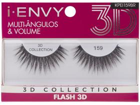 Cílios Postiços Volumosos 3D Inteiro - Kiss New York I-Envy Collection Flash 159