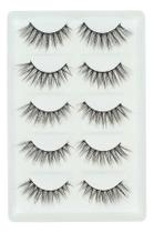 Cílios Postiços Volumosos 3d Mink 5 Pares Promoção Preto D
