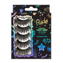 Cílios Rude Cosmetics Essential Faux Mink 3D Outspoken 5 pares