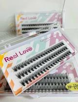 Cilios tufinho sem nó 20p 13mm 0.10d real love
