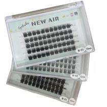 Cílios Tufo Base Reta Em Seda Sem Nó New Air N01 10,12,14mm Cílios Tufo Base Reta Em Seda Sem Nó New Air N01 10,12,14mm