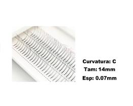 Cilios Yelix Tufos 3D Volume Russo 0.07 - Tam 14mm Cilios Yelix Tufos 3D Volume Russo 0.07 - Tam 14mm