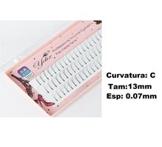 Cilios Yelix Tufos 6D Volume Russo 0.07 - Tam 13mm Cilios Yelix Tufos 6D Volume Russo 0.07 - Tam 13mm