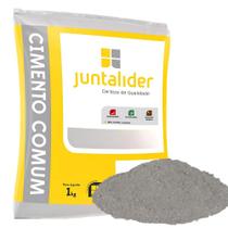 Cimento Branco Cinza Cimentinho Pacote 1Kg Argamassa Piso Revestimento Alvenaria Rejunte Juntalider