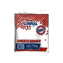 Cimento Branco Linhal 1 kg reparo acabamento