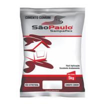 Cimento Cinza Comum Para Reparo E Acabamento 5kg Sampaflex