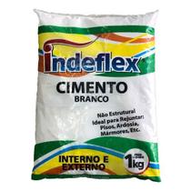 Cimento Comum 1kg Branco - Indeflex Cimento Comum 1kg Branco - Indeflex