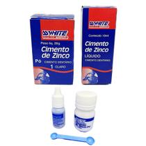 Cimento Fosfato de Zinco KIT pó 28g + líquido 10ml - SSWHITE - SS White