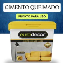 Cimento Queimado 5kg Parede Pronto Para Reboco Gesso Concreto MDF Azulejos Superficies Metálicas