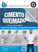 Cimento Queimado Liquido Piso Cinza Claro 5Kg