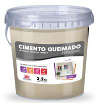 Cimento Queimado Perolizado - Cor Areia 3,2 Kg