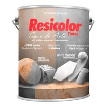 Cimento Queimado Resicolor Toque de Arte Interno/externo - Diversas Cores 4,5kg