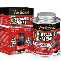 Cimento vulcanizador para reparo de pneus Vereclue 250 mL com tampa de escova Cimento vulcanizador para reparo de pneus Vereclue 250 mL com tampa de escova