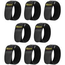 Cinch Straps Trilancer Elastic de 12 x 2 cm com tiras antiderrapantes, pacote com 8