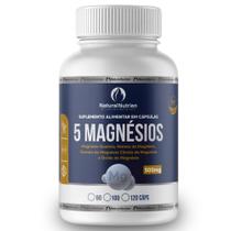 Cinco 5 Magnésios 100 Cápsulas 500mg