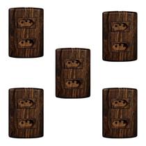 Cinco Conjuntos com 2 Tomadas 2p+t 20a 250v, Modular, com Placa 4x2 e Suporte Cinco Conjuntos com 2 Tomadas 2p+t 20a 250v, Modular, com Placa 4x2 e Suporte