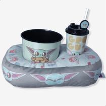 Cinema Kit Pipoca Baby Yoda Balde Copo e Almofada Diversão - Zona Criativa