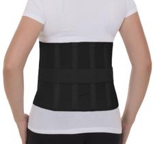 Cinta Abdominal Elástica Em X Com Hastes Flexiveis Preto - Artipé