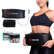 Cinta Abdominal Vibratória Modelador e Redução Medidas Fitne